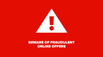 Beware of fraudulent online offers
